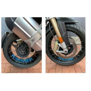 Schriftzug passend für BMW R 1200 GS Felgenbett