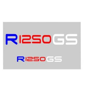 Schriftzug passend für R 1250 GS Felgenbett