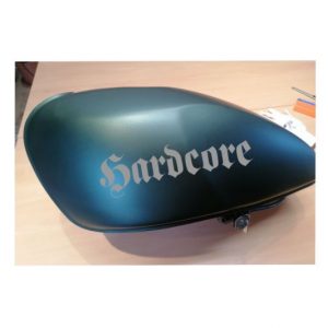 Hardcore Schriftzug Aufkleber Sticker Motorradtank
