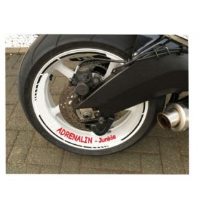 Felgenbett Aufkleber Set Adrenalin Junkie - Rim Styling