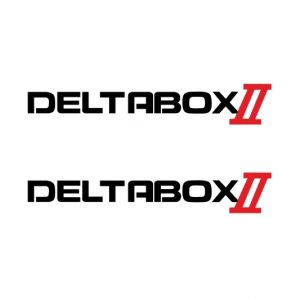 Schriftzug Deltabox II Aufkleber Neu