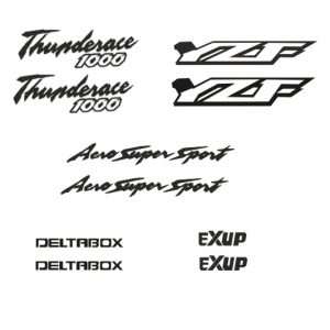 Yamaha Thunderace 1000 komplett Satz - Verkleidung Aufkleber Baujahr 1996 - 2003