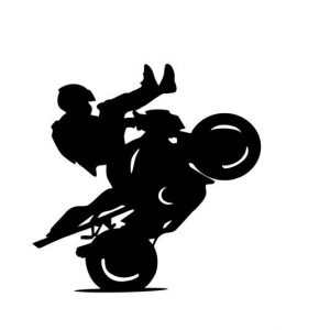 Stunt Biker Freestyle Aufkleber Sticker