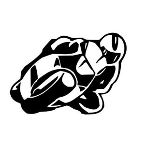 Motorrad Biker Aufkleber Sticker 10 x 7 cm