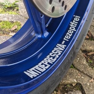Antidepressiva Felgenbett Aufkleber nur passend für Suzuki SV 650