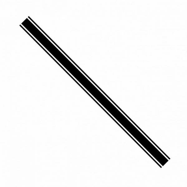 Racing Flag Aufkleber Streifen double