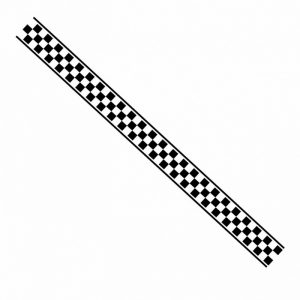 Racing Flag Aufkleber Streifen tripple karo