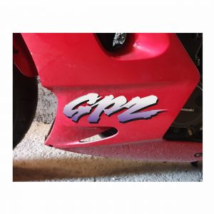Kawasaki GPZ Schriftzug 2-farbig