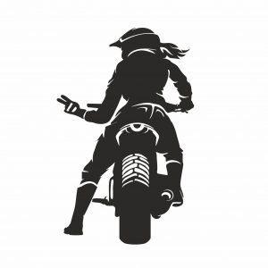 Aufkleber Respekt Bikerin DLzG NEU Farbe wählbar