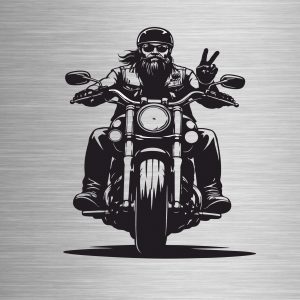 Free Biker Wohnmobil Aufkleber  Motorrad XXL